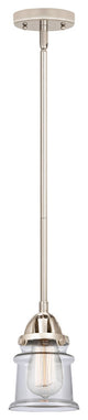Small Canton Mini Pendant, Polished Nickel, Clear, Clear
