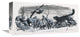 "Hanging by a Thread" Stretched Canvas Giclee by Mort Kunstler, 16x8"