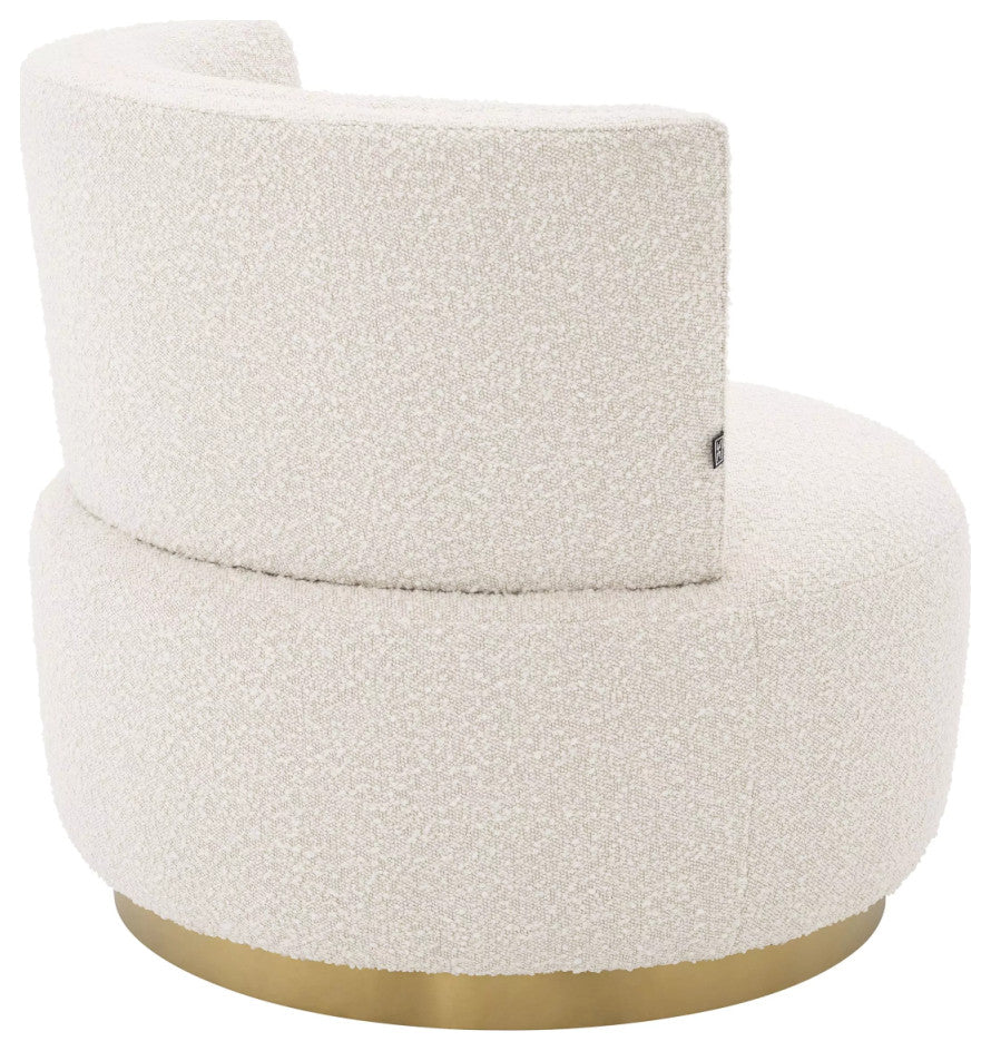 BouclâˆšÂ© Upholstered Swivel Chair | Eichholtz Alonso