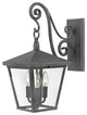 Hinkley Trellis Medium Wall Mount Lantern, Aged Zinc