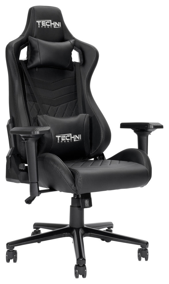 Ts-83 Ergonomic High Back Racer Style Gaming Chair, Black
