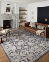 Loloi II Monroe Charcoal / Natural 18" x 18" Sample Rug