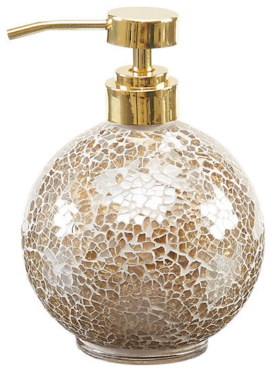 Madison Park Mosaic 4 Piece Bath Accessory Set, Gold