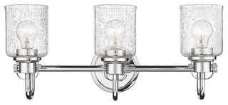 Zlite 340-3V-CH 3-Light Vanity, Clear Seeded