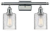 Cobbleskill 2-Light LED Bath Fixture, Polished Chrome, Glass: Clear