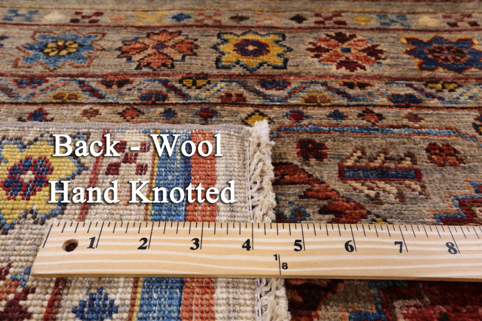 5' 7" X 8' 6" Super Kazak Khorjin Hand-Knotted Rug Q7438