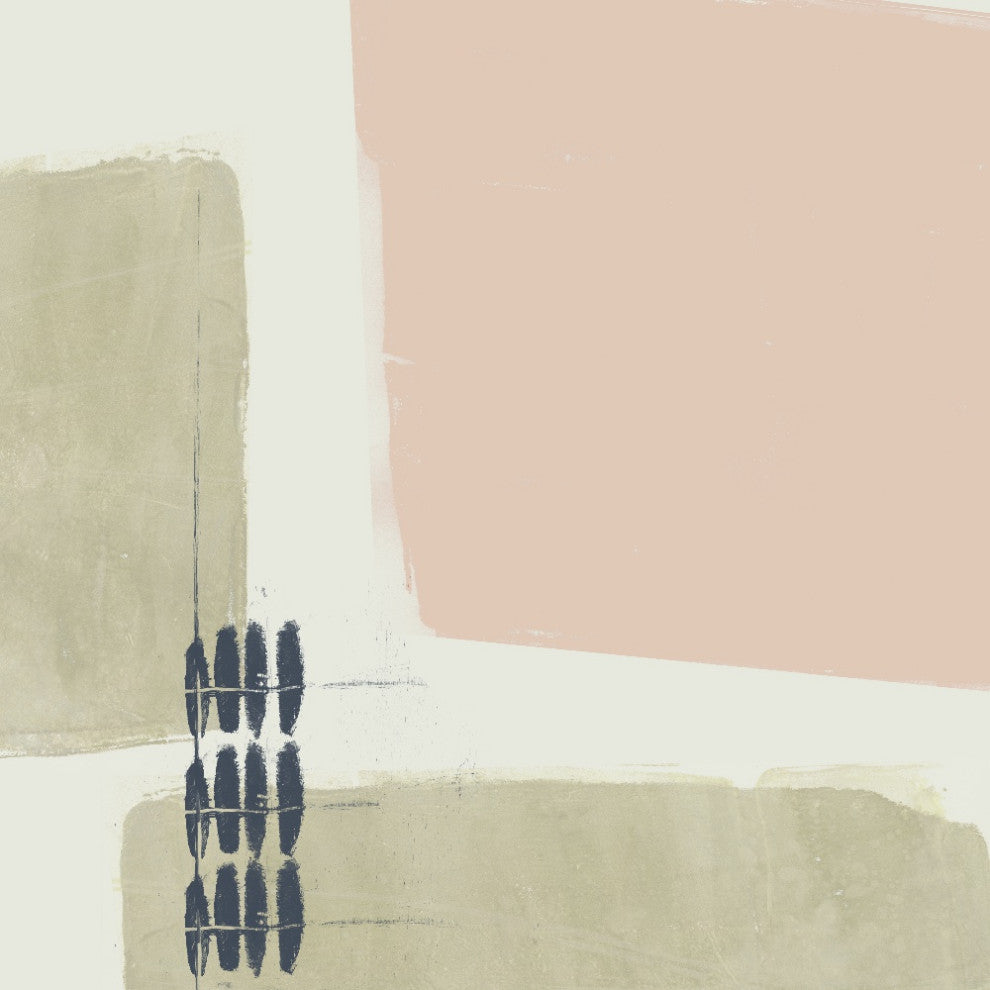 "Monotype Abstraction I" Fine Art Giant Canvas Print, 54"x54"