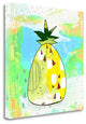 "Hot Pineapple" By Sarah Ogren,Ready to Hang Giclee Print on Gallery Wrap Canvas