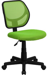 Mid-Back Green Mesh Swivel Task Chair