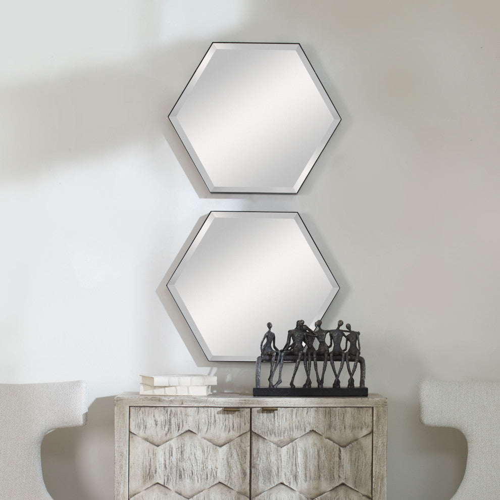 Uttermost Amaya Octagonal Mirrors, 2-Piece Set