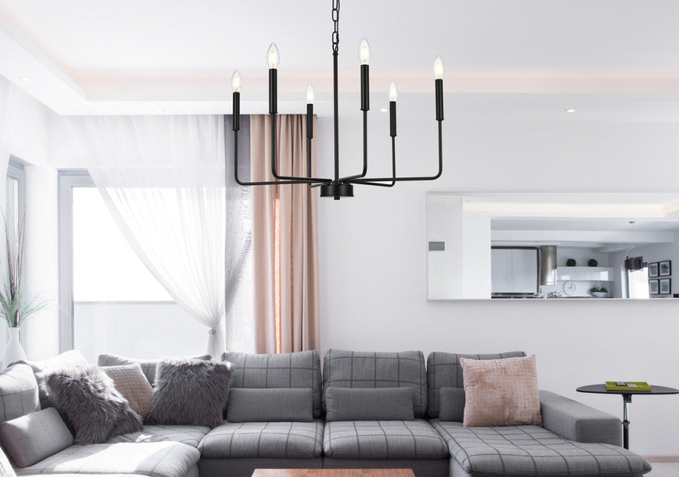 26" Pendant Light, Black