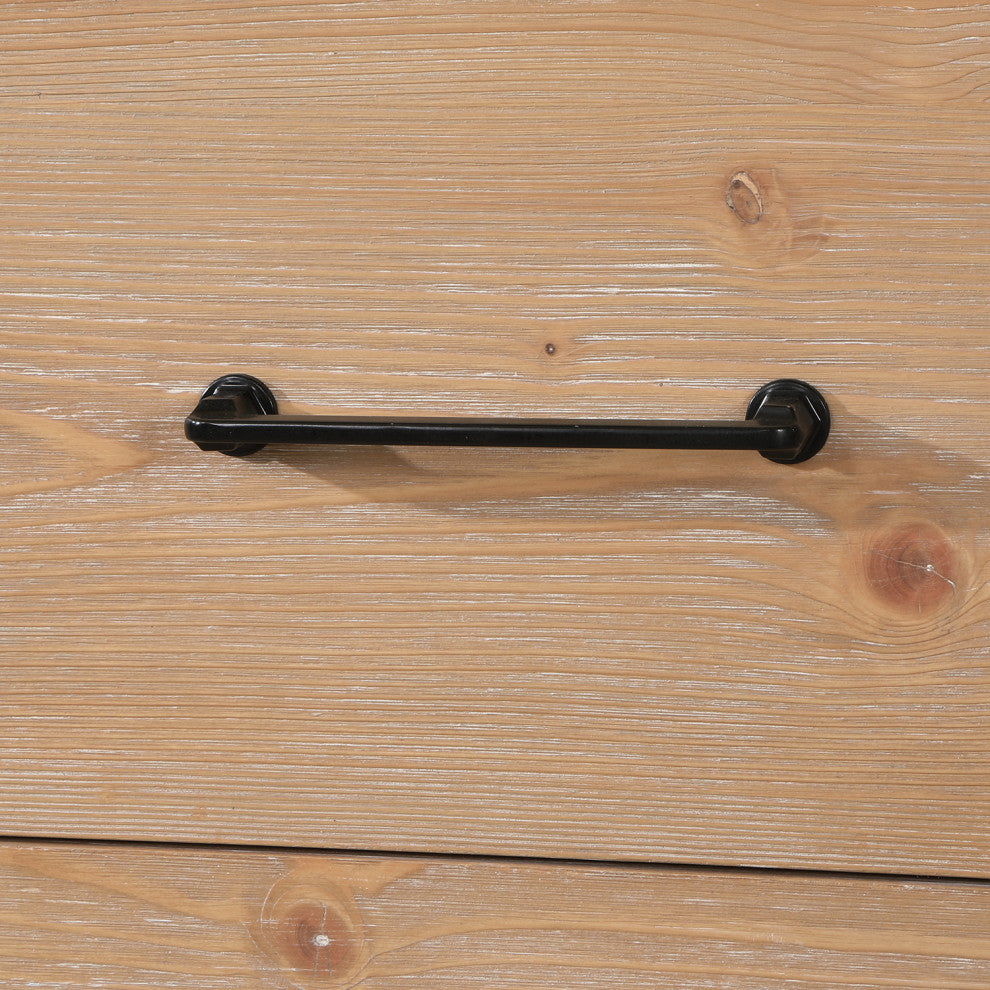 Leon Bath Vanity With Composite Stone Top, Fir Wood Brown, 72", No Mirror