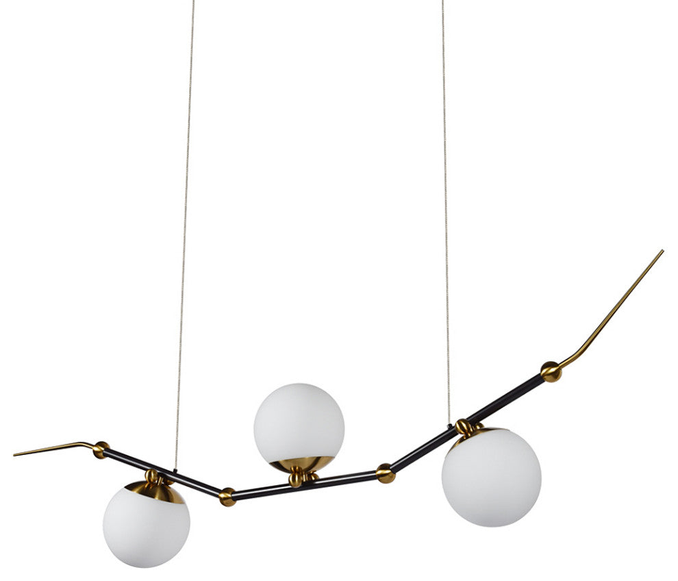 Chianti 54" ETL Certified Integrated LED Chandelier, Antique Brass