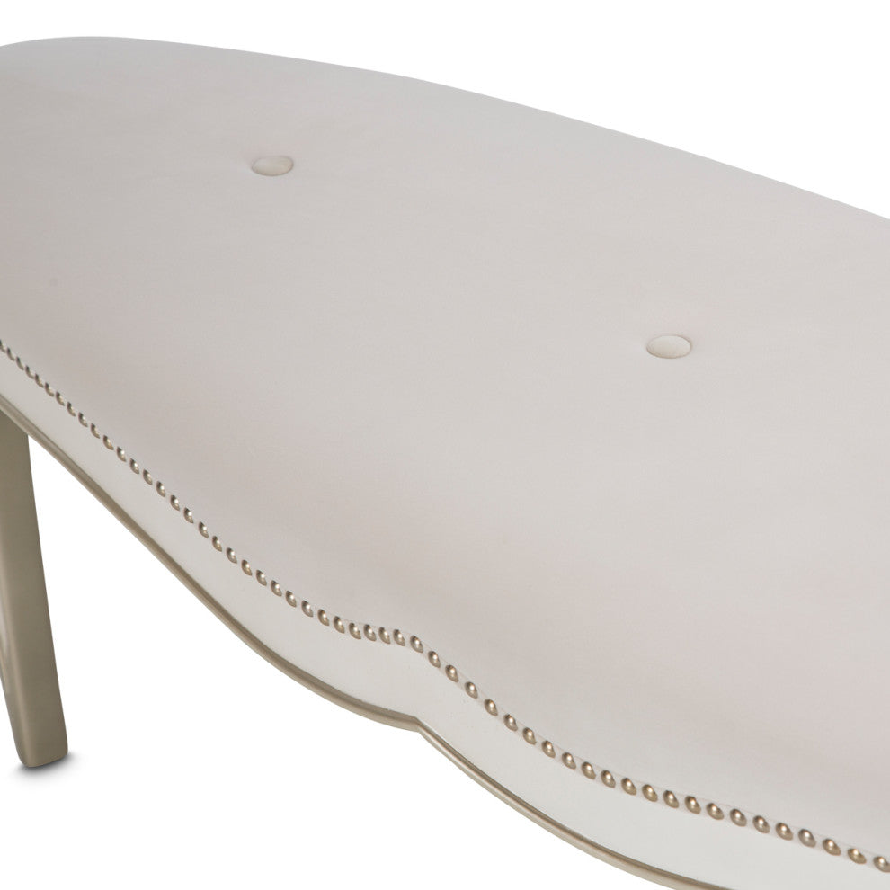 London Place Bed Bench - Creamy  Pearl