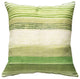 Sedona Stripes Green Throw Pillow 17x17, with Polyfill Insert