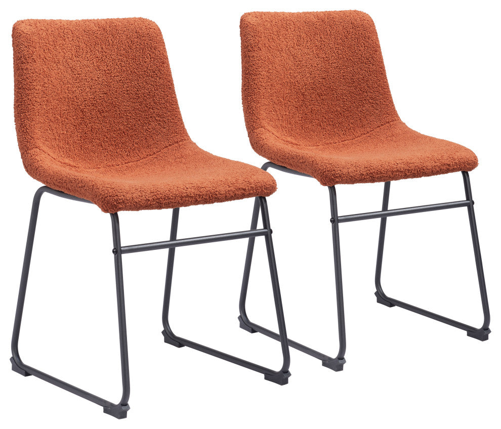 Smart Dining Chair, Set of 2 Burnt Orange