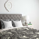 Deny Designs Valentina Ramos Bird In Flowers Black White Duvet Cover - Lightweig