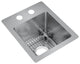 Elkay 13" Bowl Dual Mount 18 Gauge Bar/Prep Kitchen Sink, ECTSR13169TBG2