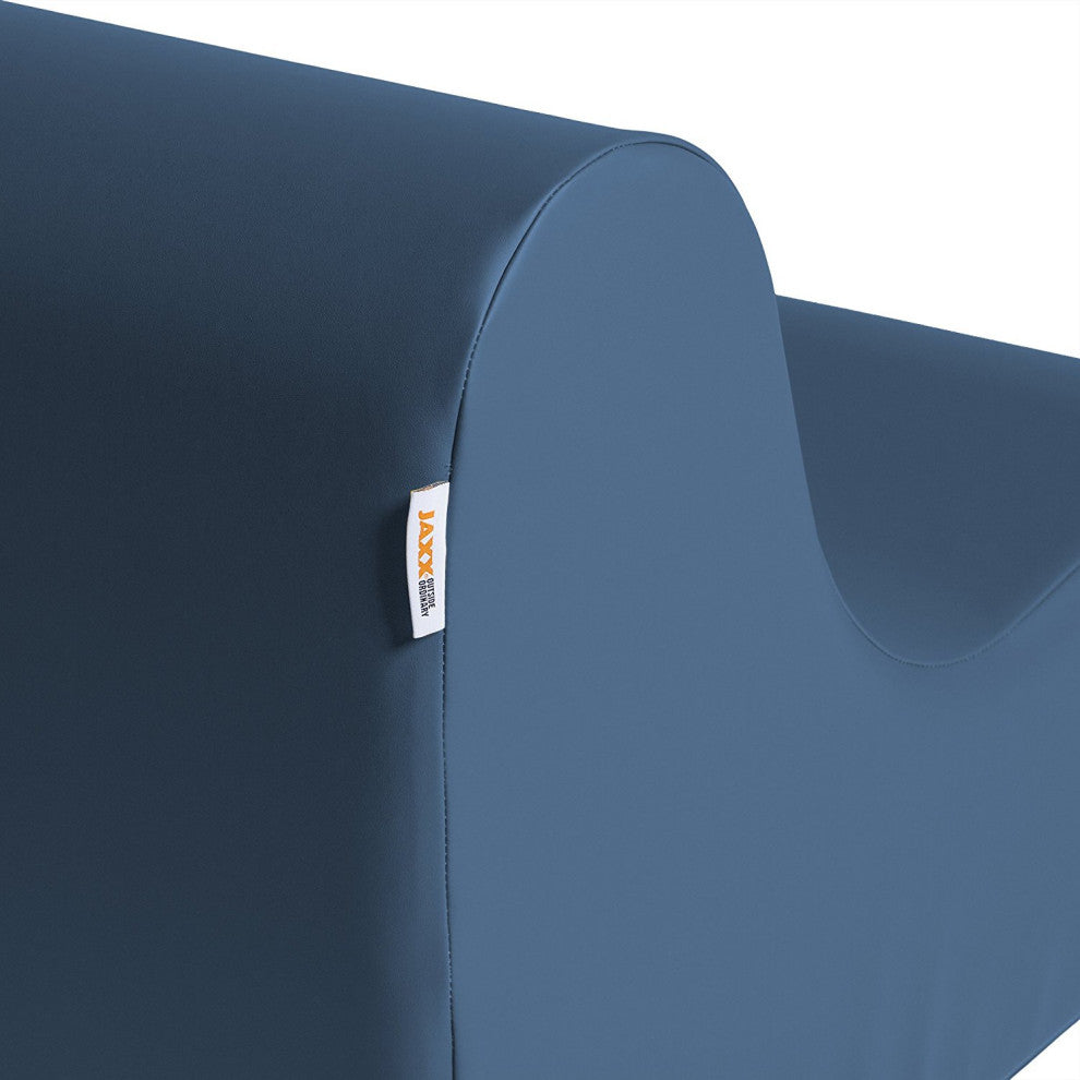 Midtown Large Foam Chair, Commercial Soft Seating, Premium Vinyl, Blue