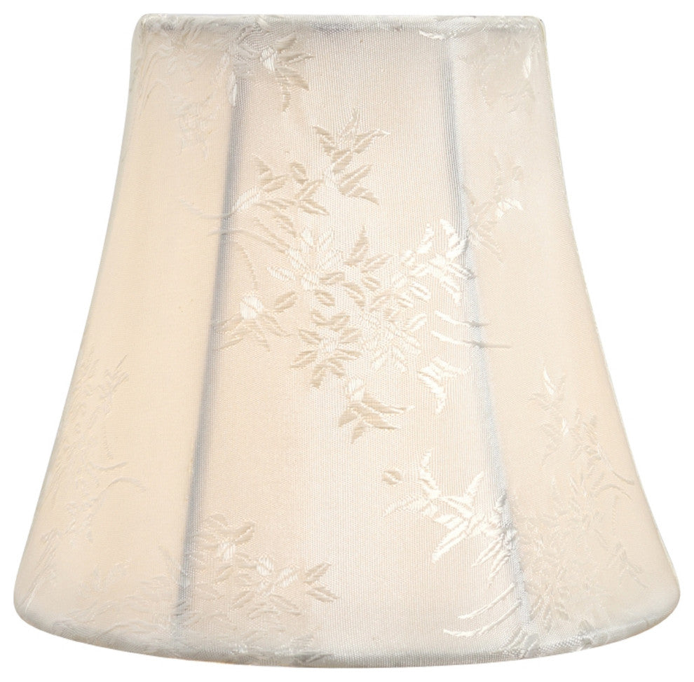 30272-5 Small Bell  Chandelier Clip On Lamp Shade Ivory 3"x5"x4"