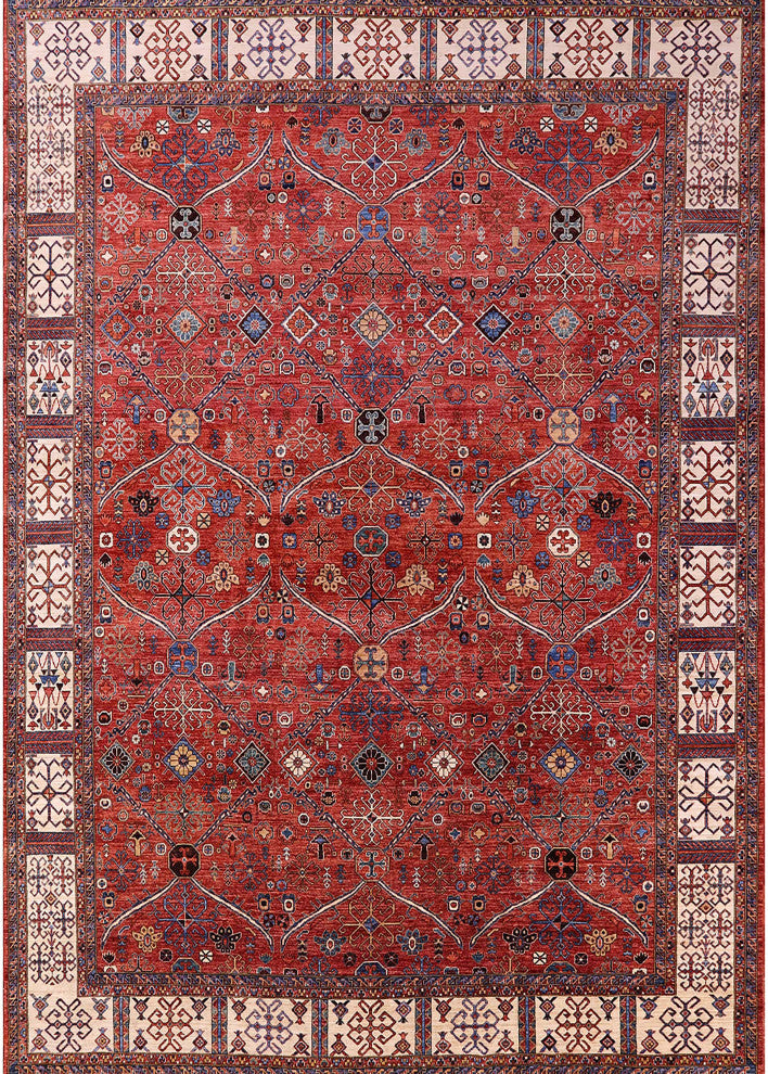 Ahgly Company Indoor Rectangle Mid-Century Modern Area Rugs, 7' x 10'