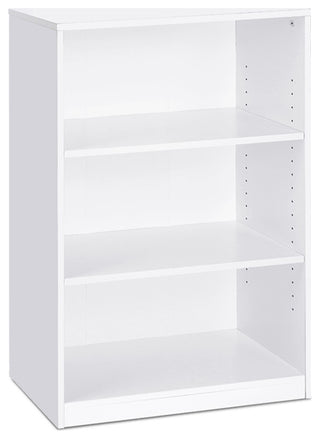 Furinno Jaya Simple Home 3-Shelf Bookcase, White