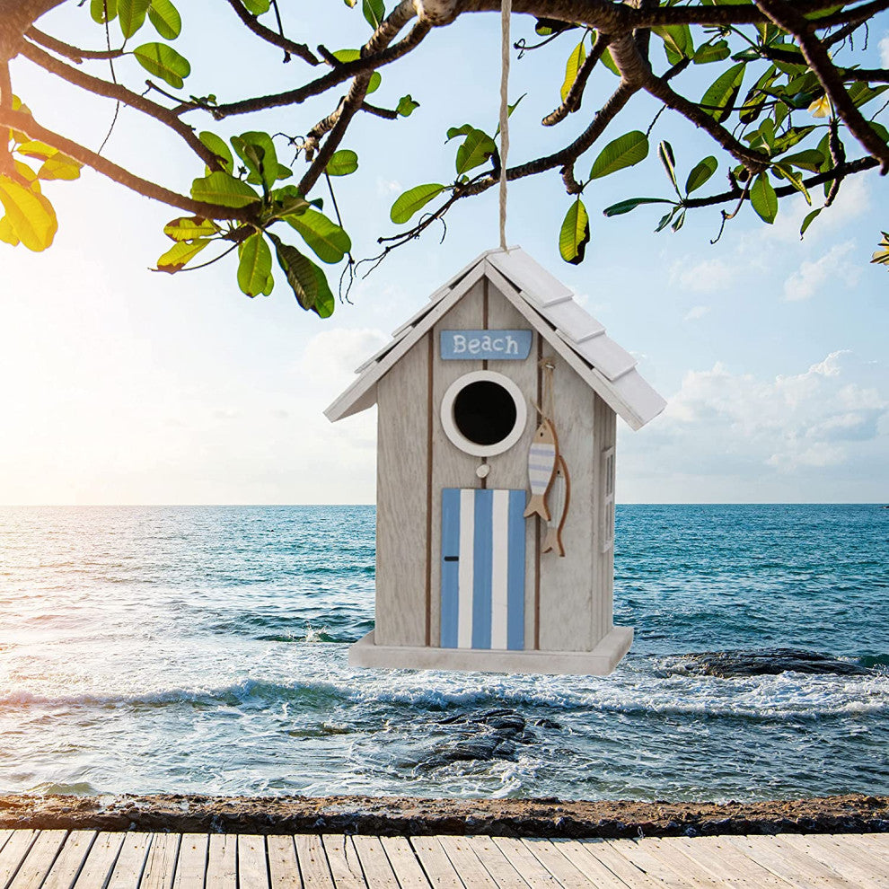 Beachy Bird House, 7.5 Inches