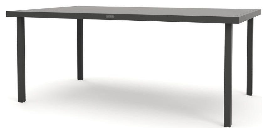 Jasper 44" x 73" Rectangle Dining Table, Textured Pewter