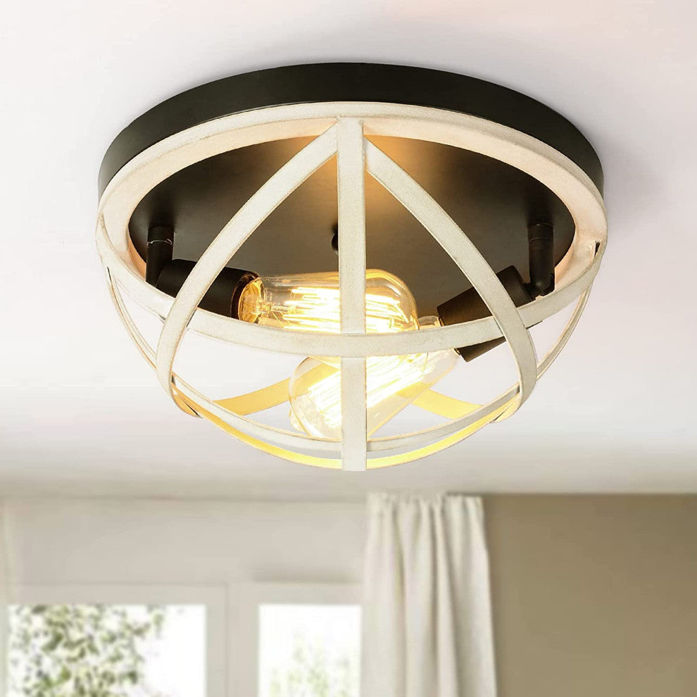 Farmhouse Ceiling Lamp, Rust, Industrial