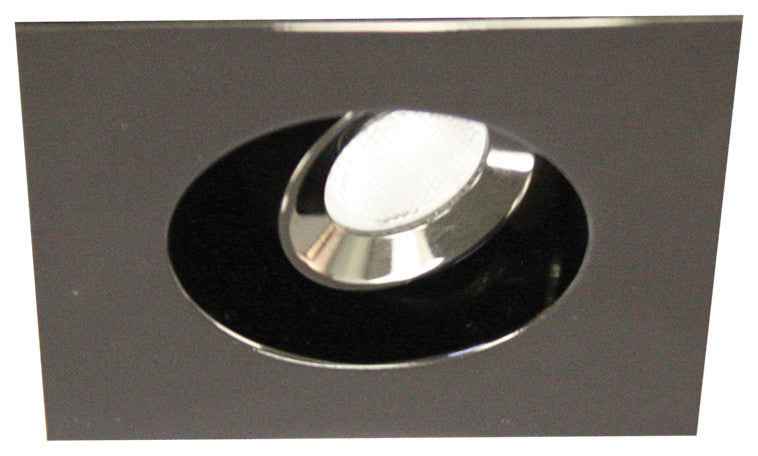 WAC Lighting LEDme 1" Adjustable Square Mini Recessed Downlight 3500K, Gunmetal