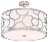 Norlyn Chrome 3 Light Chandelier