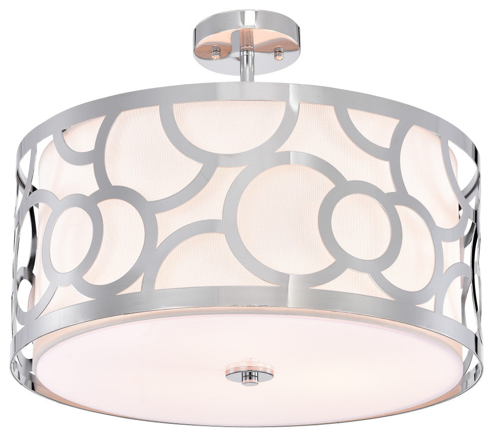 Norlyn Chrome 3 Light Chandelier