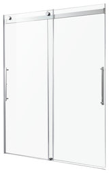 ANZZI Stellar 76" H Frameless Sliding Shower Door, Chrome, 60" W