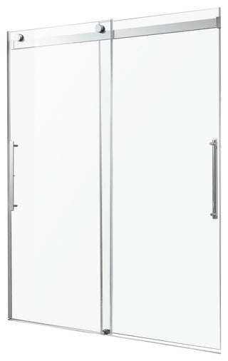 ANZZI Stellar 76" H Frameless Sliding Shower Door, Chrome, 60" W