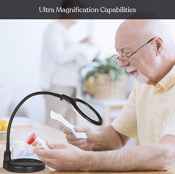 LightView Pro Flex 2 in 1 Magnifying Desk Lamp