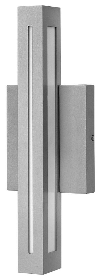 Hinkley Vue Medium Wall Mount Lantern, Titanium