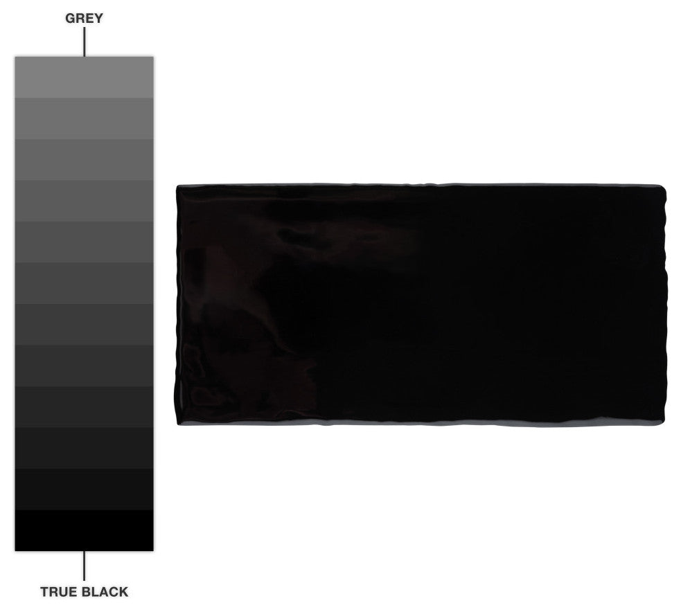 Castillo Black Ceramic Wall Tile