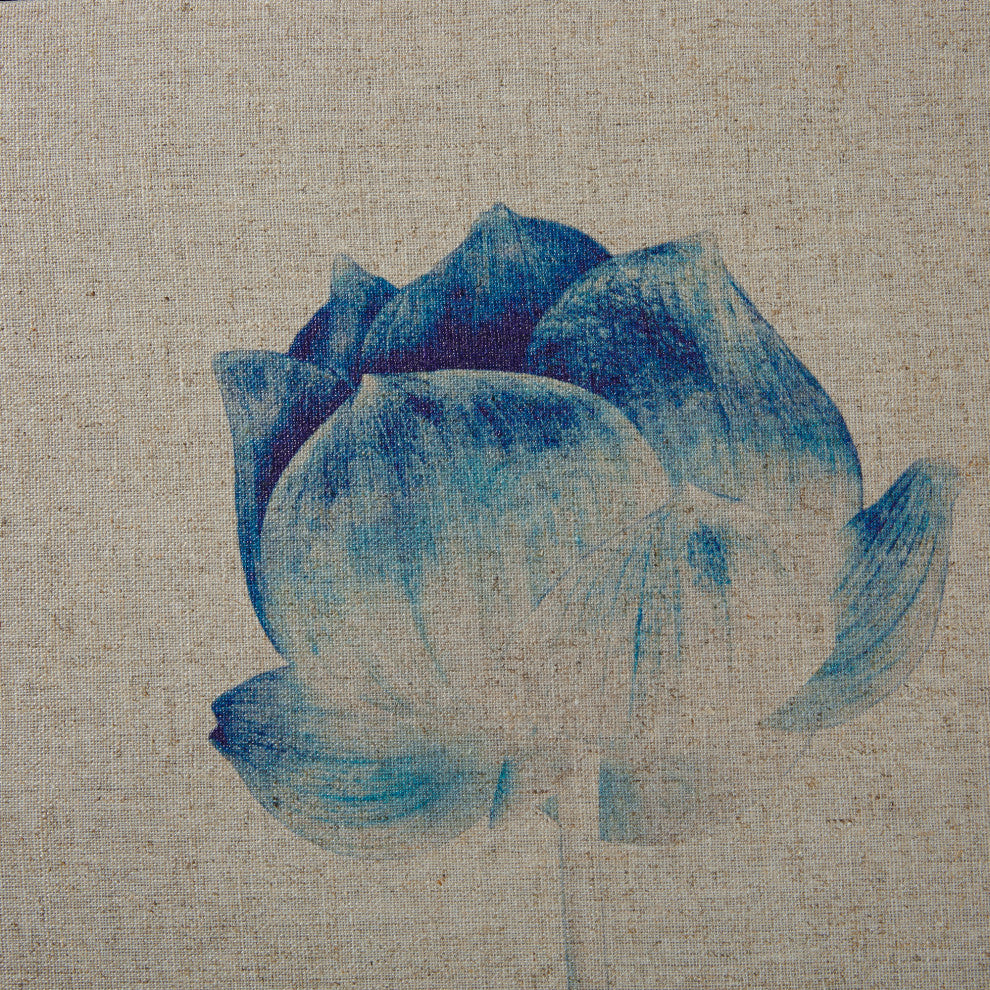 Madison Park 3-Piece Blue Print Botanicals Framed Printed Canvas On Linen