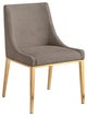 Haines Polyester Fabric Dining Chair, Brown