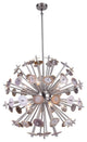 Natural Stone Spike Light Fixture, Shiny Nickel