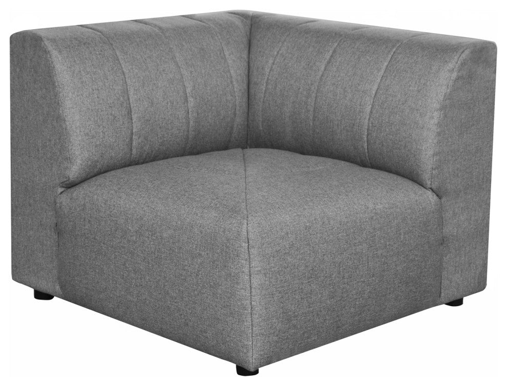 First of A Kind Lyric Corner Chair Gray