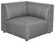 First of A Kind Lyric Corner Chair Gray