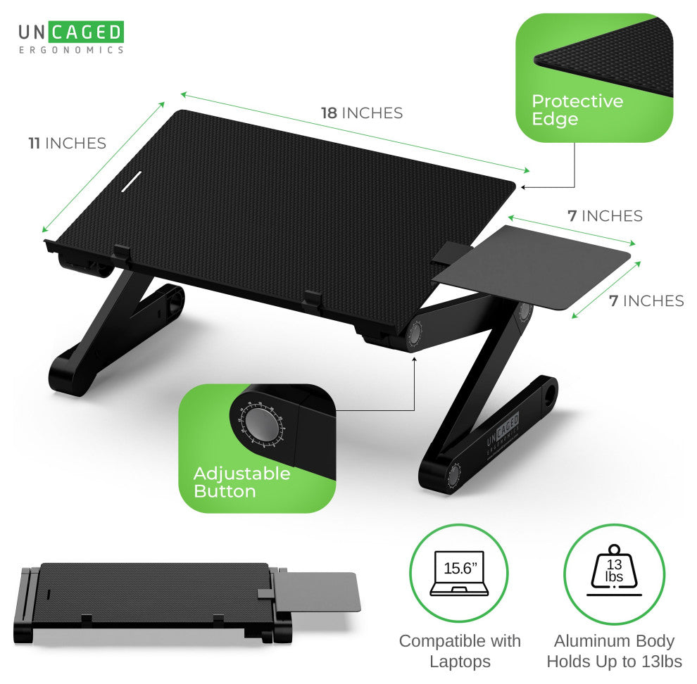 WorkEZ KEYBOARD TRAY Ergonomic Adjustable Height/Angle Standing Riser,