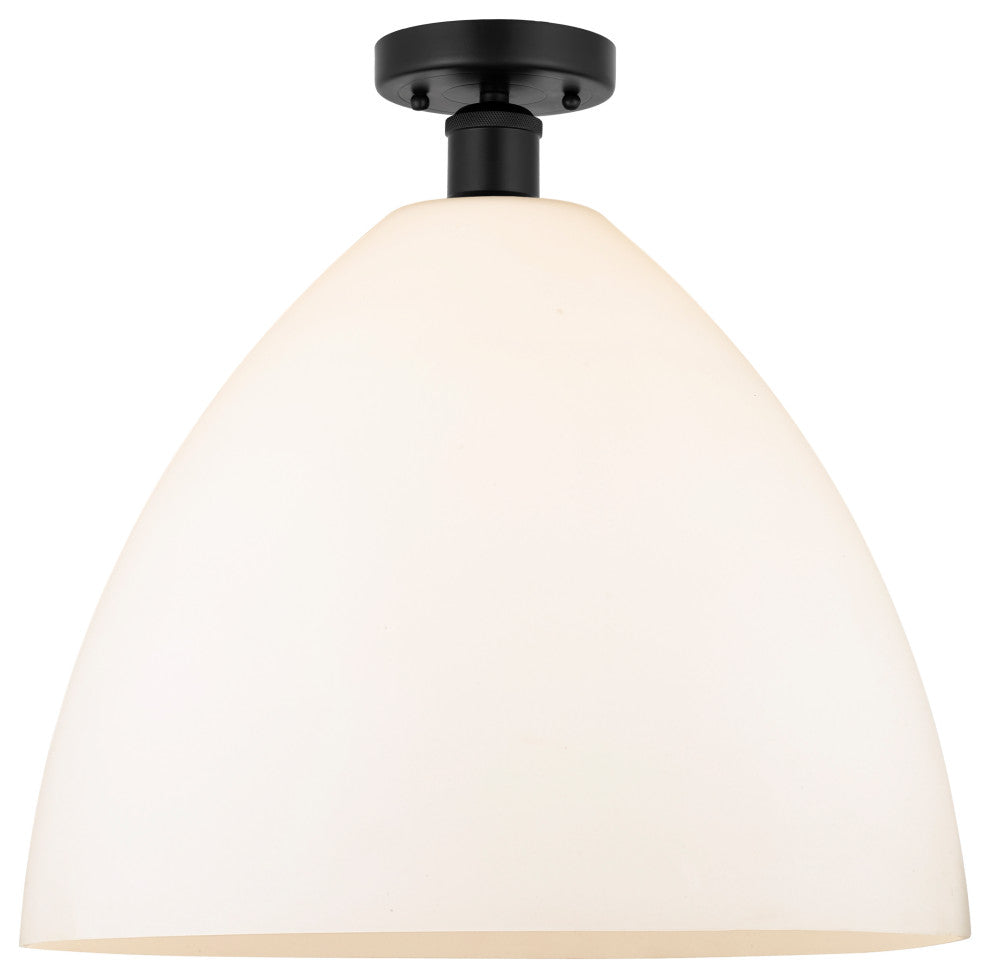 Innovations 616-1F-BK-GBD-161 1 Light Semi-Flush Mount, Matte Black