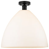 Innovations 616-1F-BK-GBD-161 1 Light Semi-Flush Mount, Matte Black