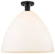 Innovations 616-1F-BK-GBD-161 1 Light Semi-Flush Mount, Matte Black