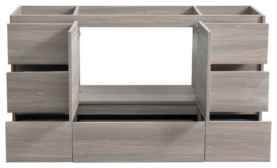 Fresca Lazzaro 60" Gray Wood Single Sink Cabinet