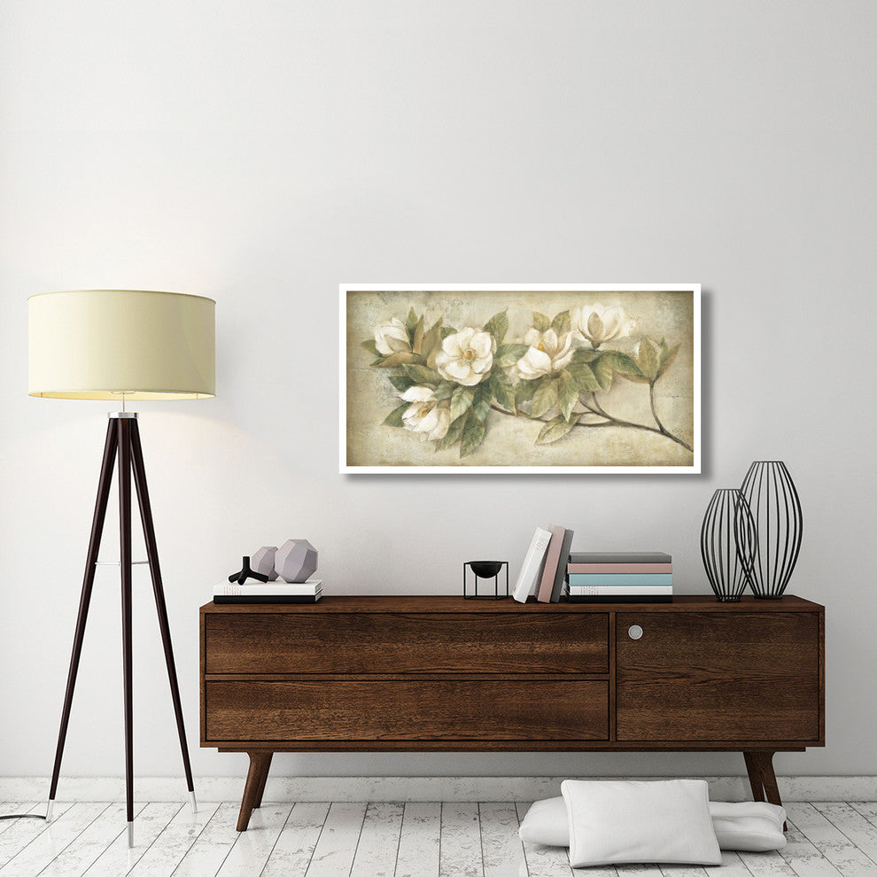 "Sugar Magnolia Vintage" Digital Paper Print by Albena Hristova, 50"x26"