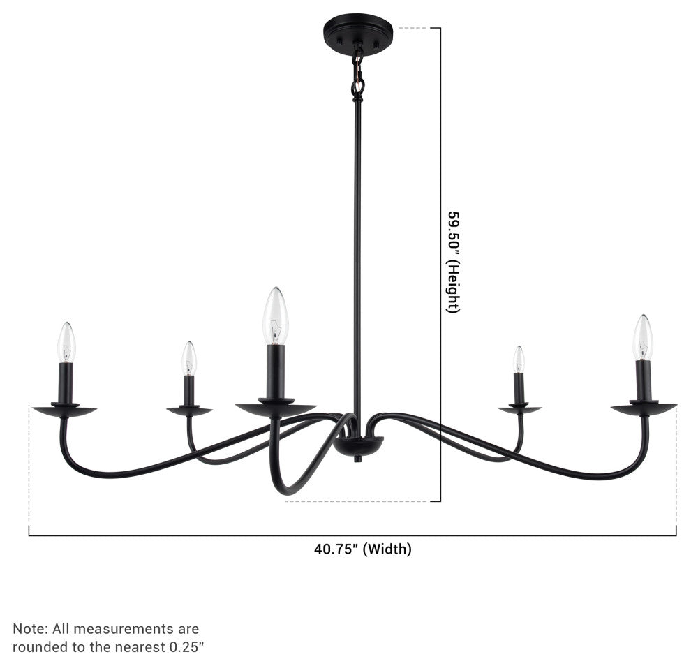 5-Light Elegant Traditional Chandelier