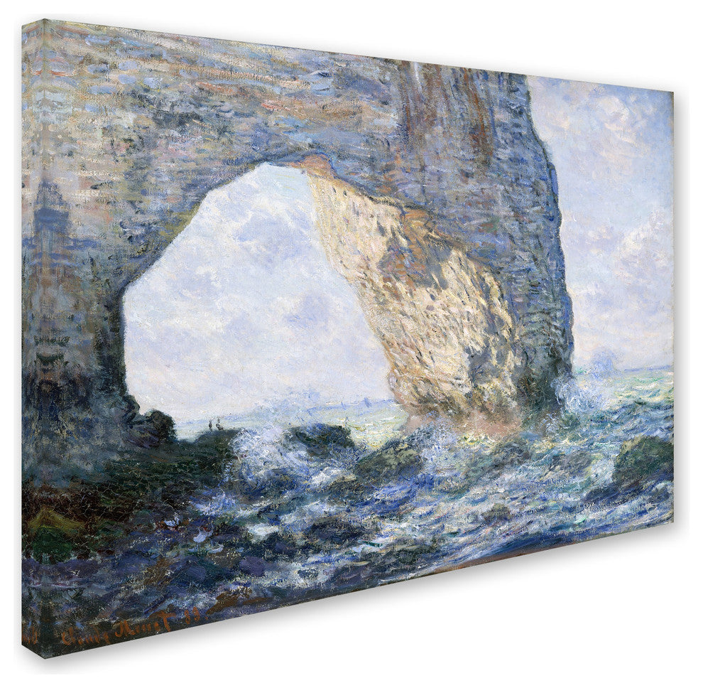 Monet 'The Manneporte' Canvas Art, 19 x 14